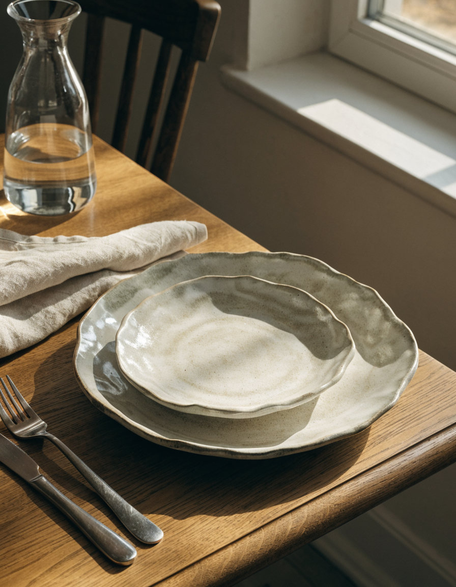 Art de la table en grès artisanal