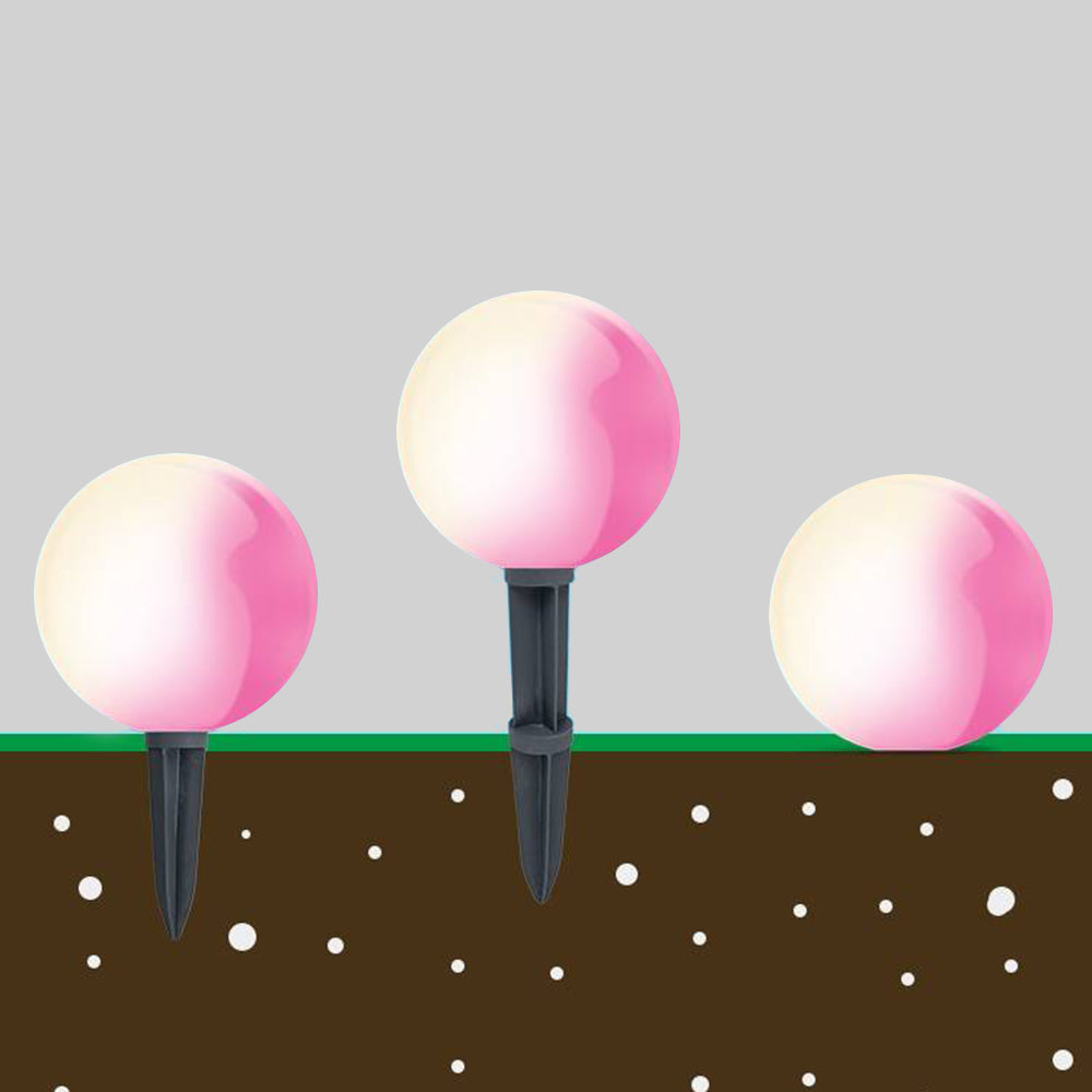 Boule lumineuse en résine pour allée et jardin — Gadelle