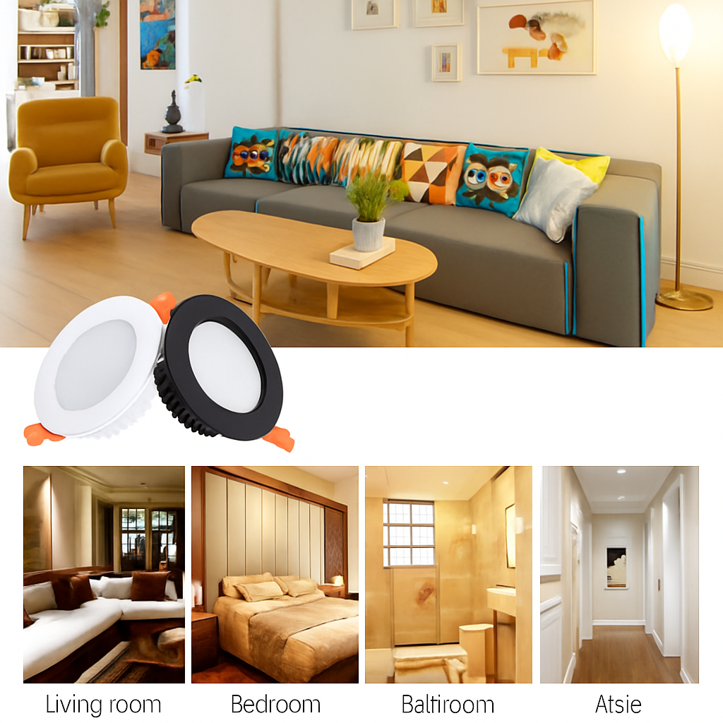 10 pièces LED Downlight 12W 15W 18W 9W AC220V 5W 7W 110V Spot encastré en aluminium épais éclairage chambre cuisine intérieur vers le bas lampe