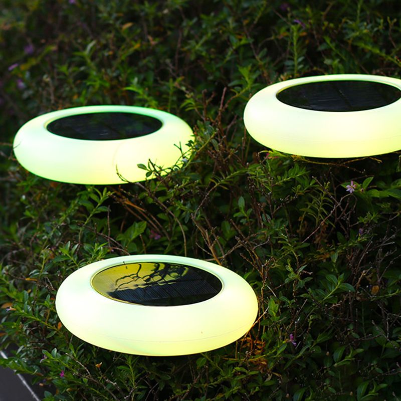 Balise de jardin solaire sur piquet à anneau lumineux — Rouvre