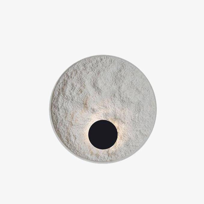 Applique murale design LED disque blanc minimaliste