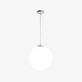 Suspension design à LED en verre blanc Loft