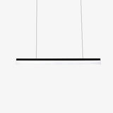 Lustre design à LED suspendu en forme de barre rectangulaire