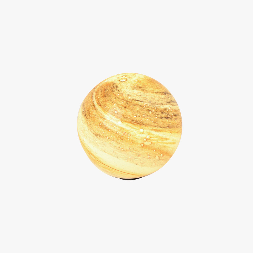 Lampadaire Boule Moderne Bleu/Curry de Lait — Micocoulier