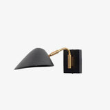 Applique murale design LED noire avec abat-jour en métal Home