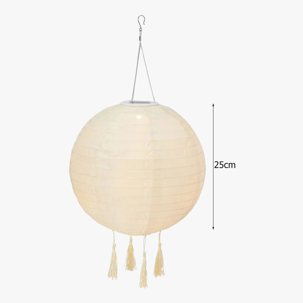 Suspension 25cm LED Lanterne Solaire Lampe Étanche Extérieure Suspendue Lumière Blanche Décor De Fête Décoration De Jardin Environnement Chaud Meilleur Cadeau