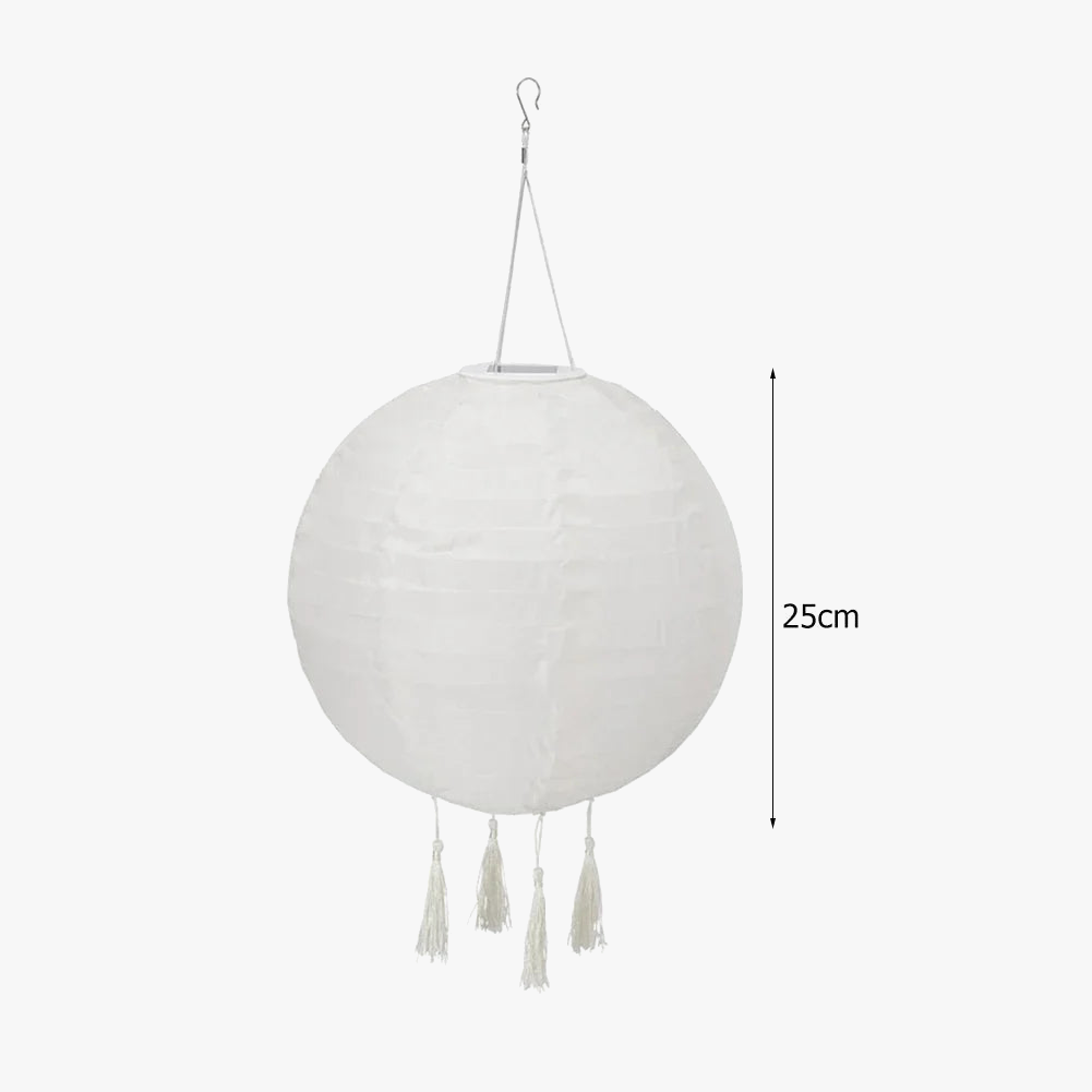 Suspension 25cm LED Lanterne Solaire Lampe Étanche Extérieure Suspendue Lumière Blanche Décor De Fête Décoration De Jardin Environnement Chaud Meilleur Cadeau