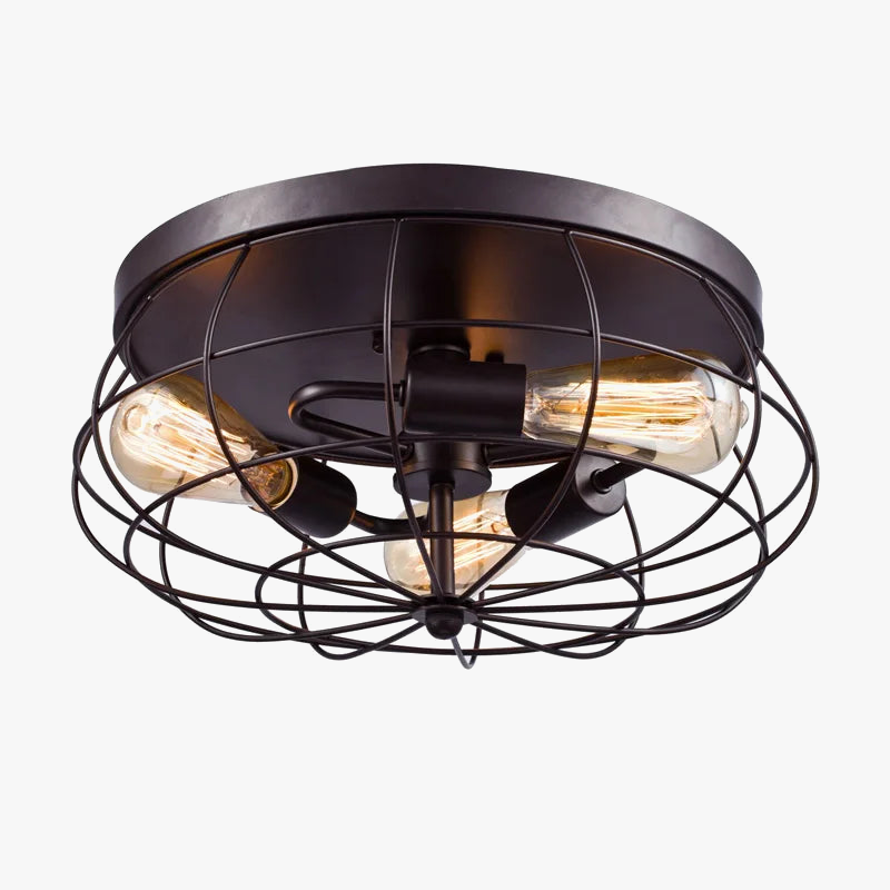 3 têtes Loft Vintage lumière industrielle luminaire couloir porche chambre plafonnier salon lampe lanterne