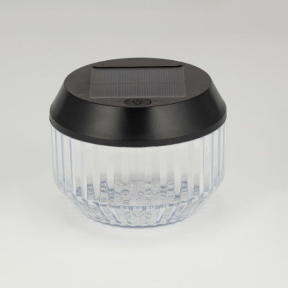 Lampe à poser d’extérieur ronde en acrylique nervuré — Rocaille