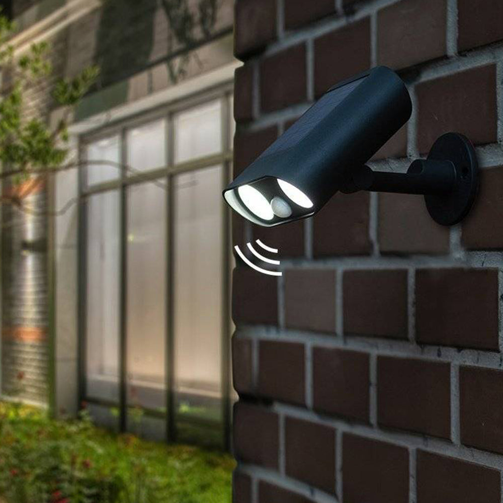 Projecteur tubulaire noir orientable à fixation murale — Spinelle