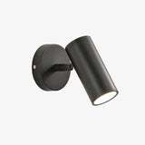 Applique murale LED avec spot cylindrique en métal doré