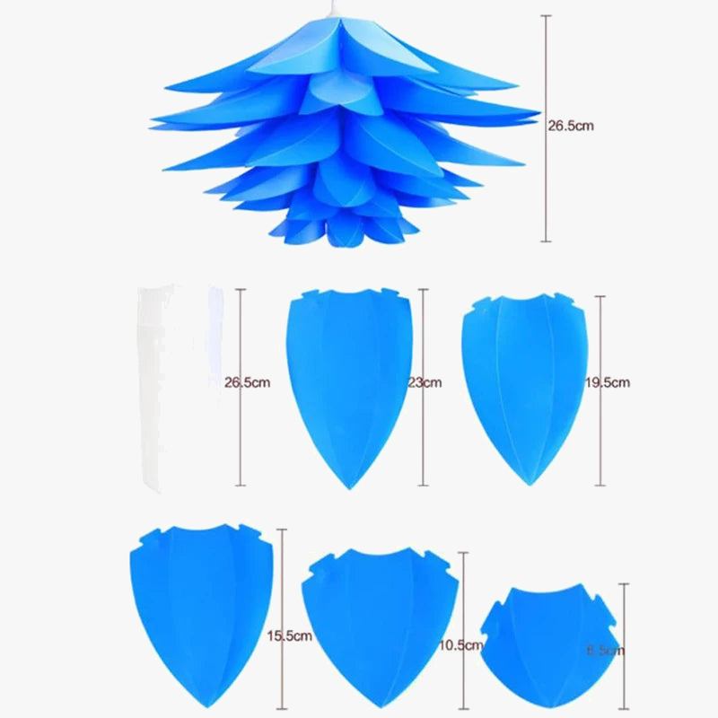 suspension 50 cm Lotus abat-jour Puzzle