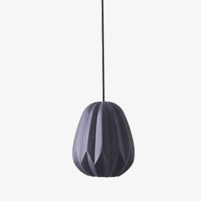 Suspension design LED en résine colorée style Hang