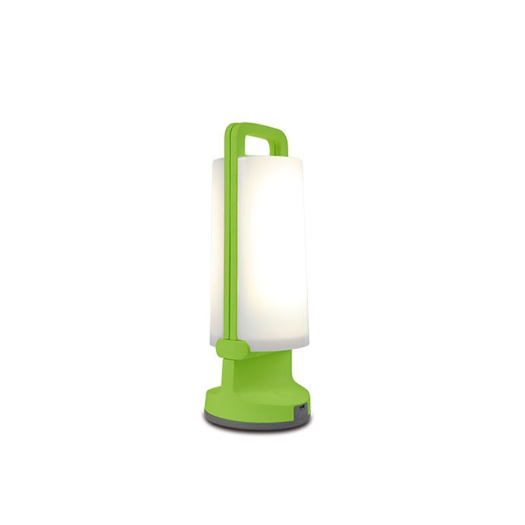 Lampe à poser cylindrique en acrylique avec anse métallique — Sétaire