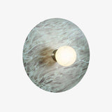 Applique murale design LED avec disque métal coloré Nordic