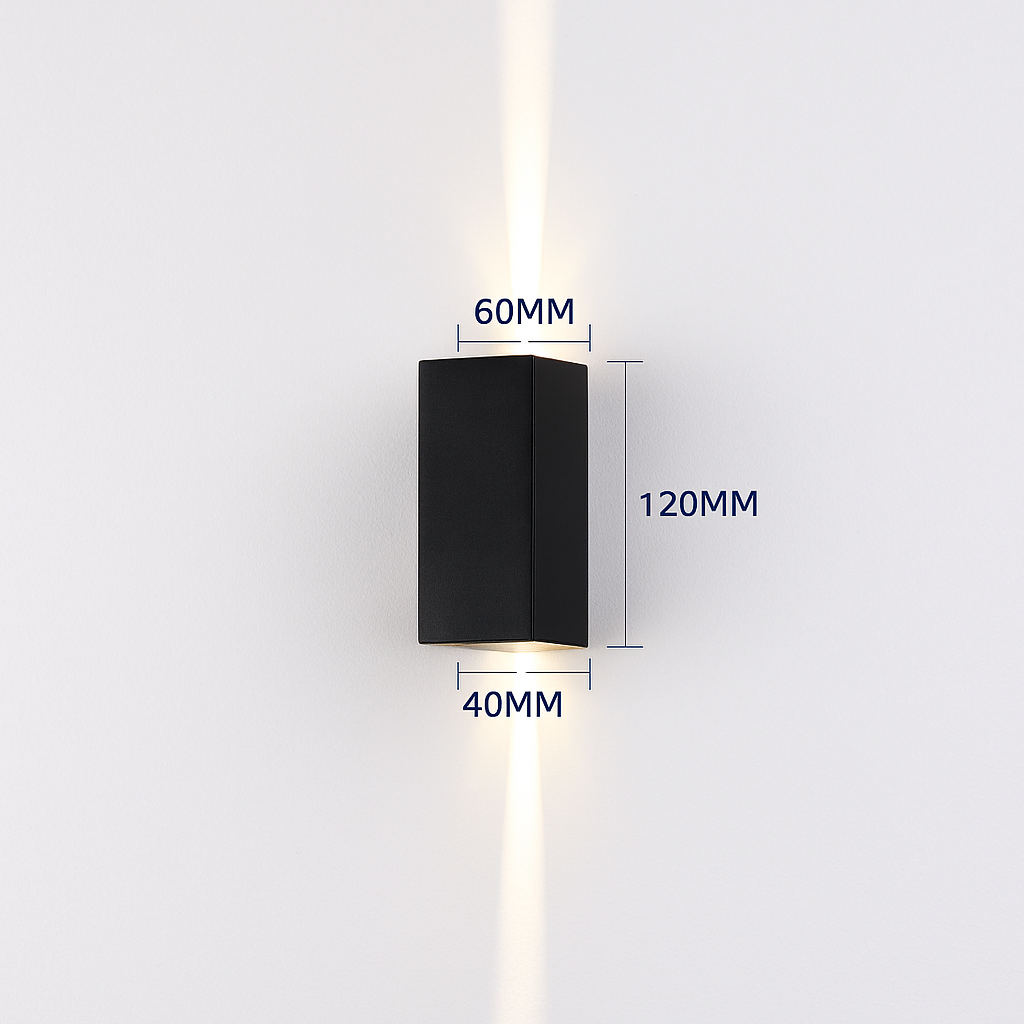 6W 10W 20W Outdoor LED Wall Lights Up and Down Narrow Beam COB Aluminium Wall Sconces Porch Light Garden Waterproof Spotlight