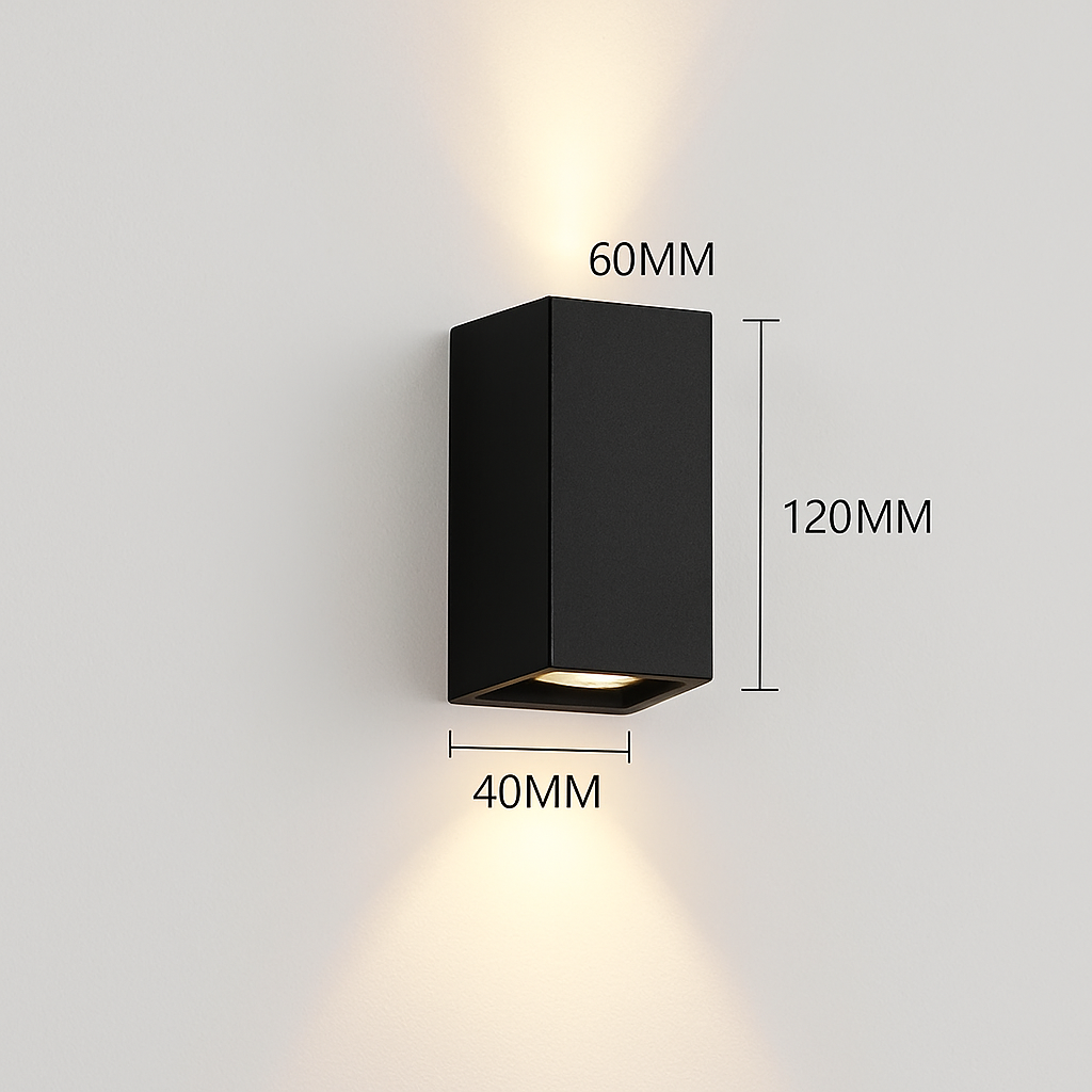 6W 10W 20W Outdoor LED Wall Lights Up and Down Narrow Beam COB Aluminium Wall Sconces Porch Light Garden Waterproof Spotlight