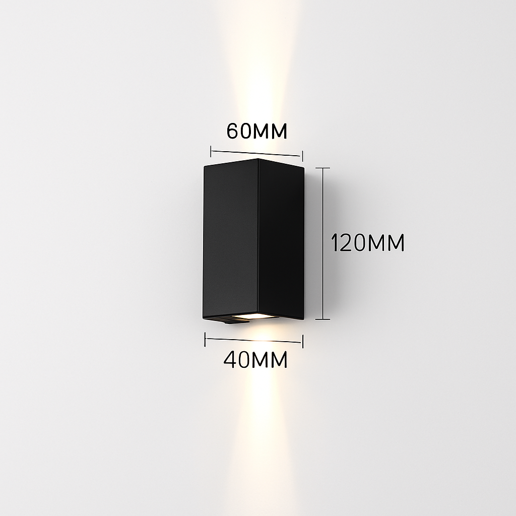 6W 10W 20W Outdoor LED Wall Lights Up and Down Narrow Beam COB Aluminium Wall Sconces Porch Light Garden Waterproof Spotlight