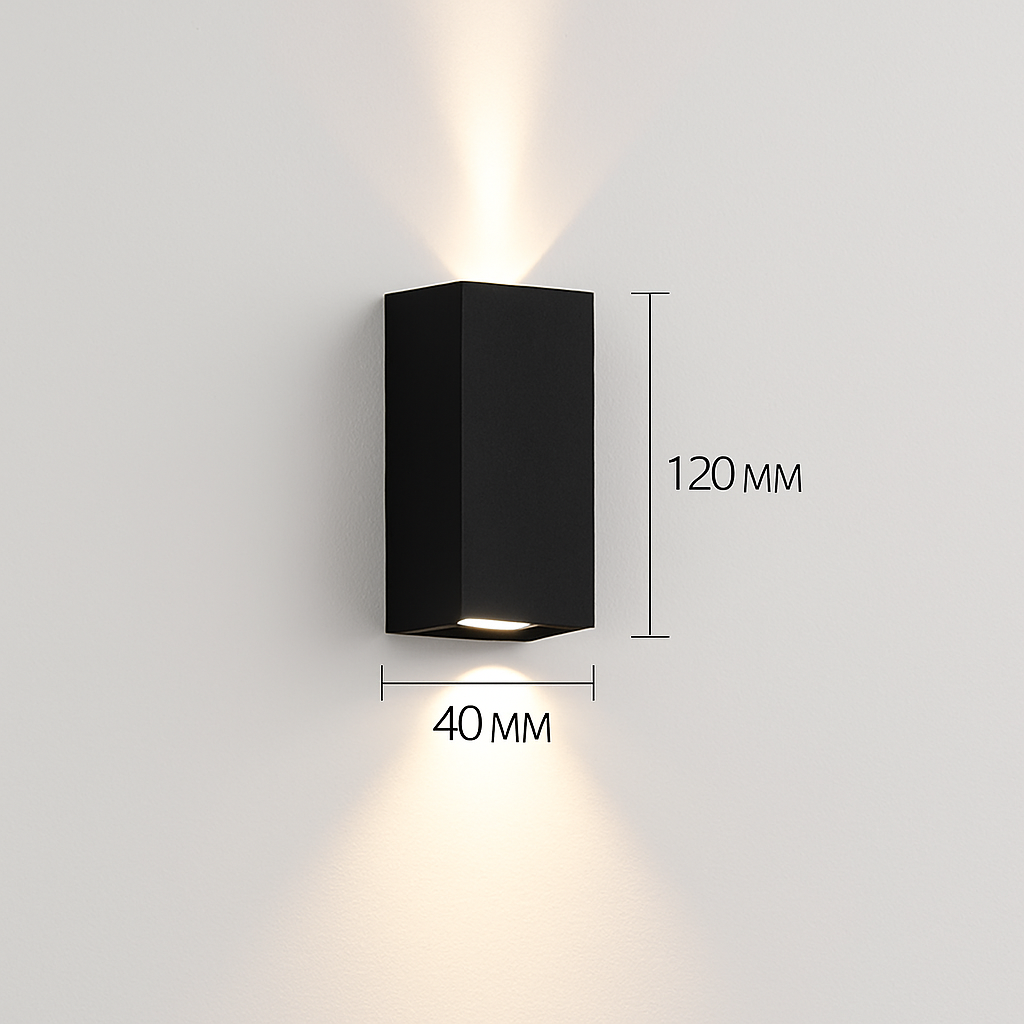6W 10W 20W Outdoor LED Wall Lights Up and Down Narrow Beam COB Aluminium Wall Sconces Porch Light Garden Waterproof Spotlight