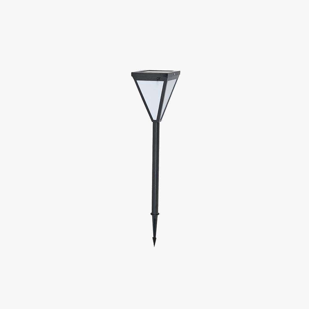 Ray Moderne LED Lampadaire Noir Métal/Verre Allée Exterieur — Pastel