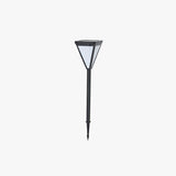 Balise solaire sur pied avec chapeau conique en verre et aluminium — Pastel