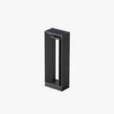 Borne d'allée à cadre rectangulaire ouvert en métal noir — Persienne