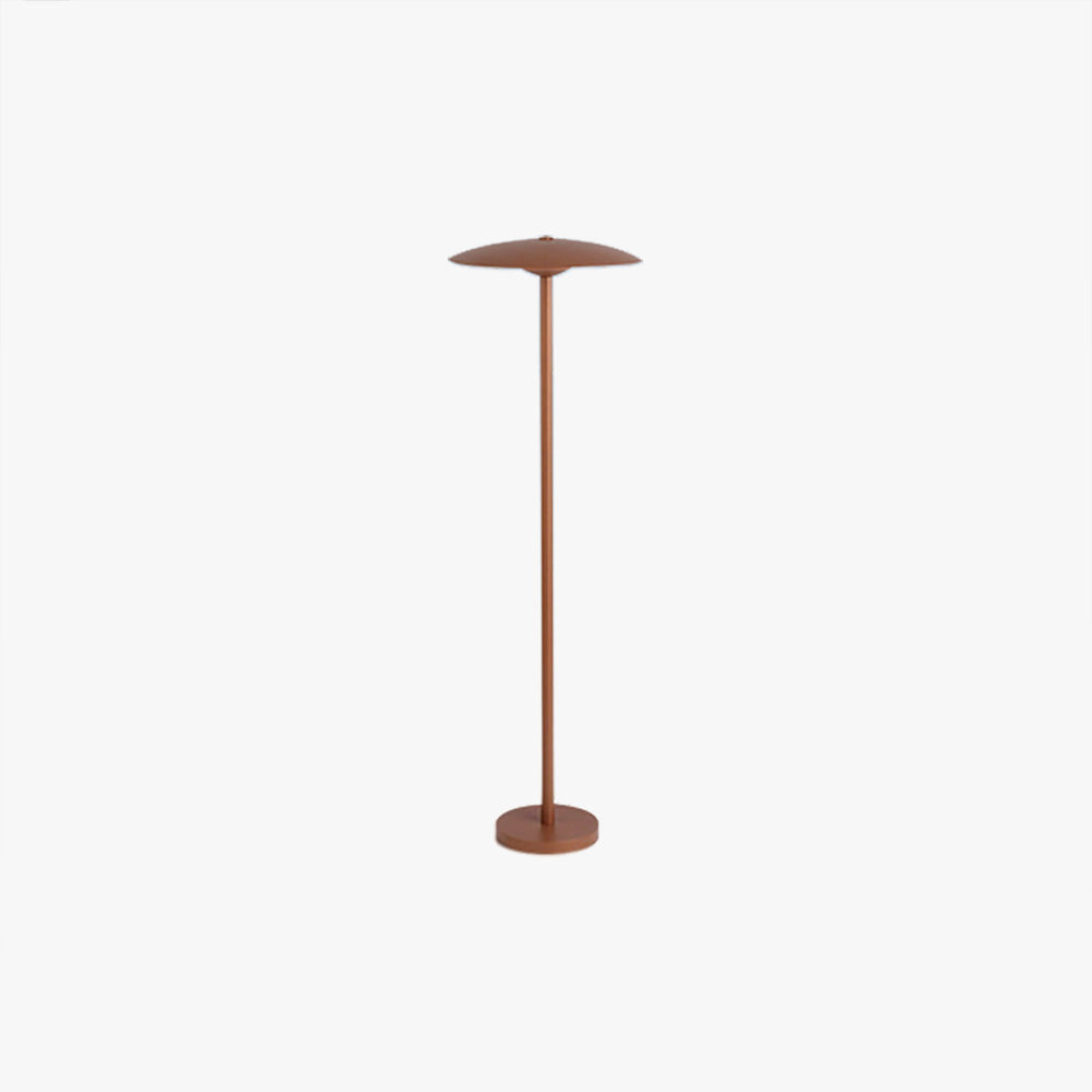 Lampadaire Parapluie Moderne, Métal, Noir/Café, Extérieur — Glanure