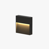 Applique de balisage carrée en métal anthracite à lumière rasante — Orgeat