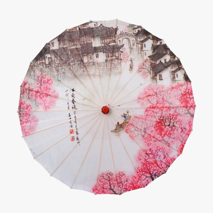 Lampe suspension parapluie coloré 80cm