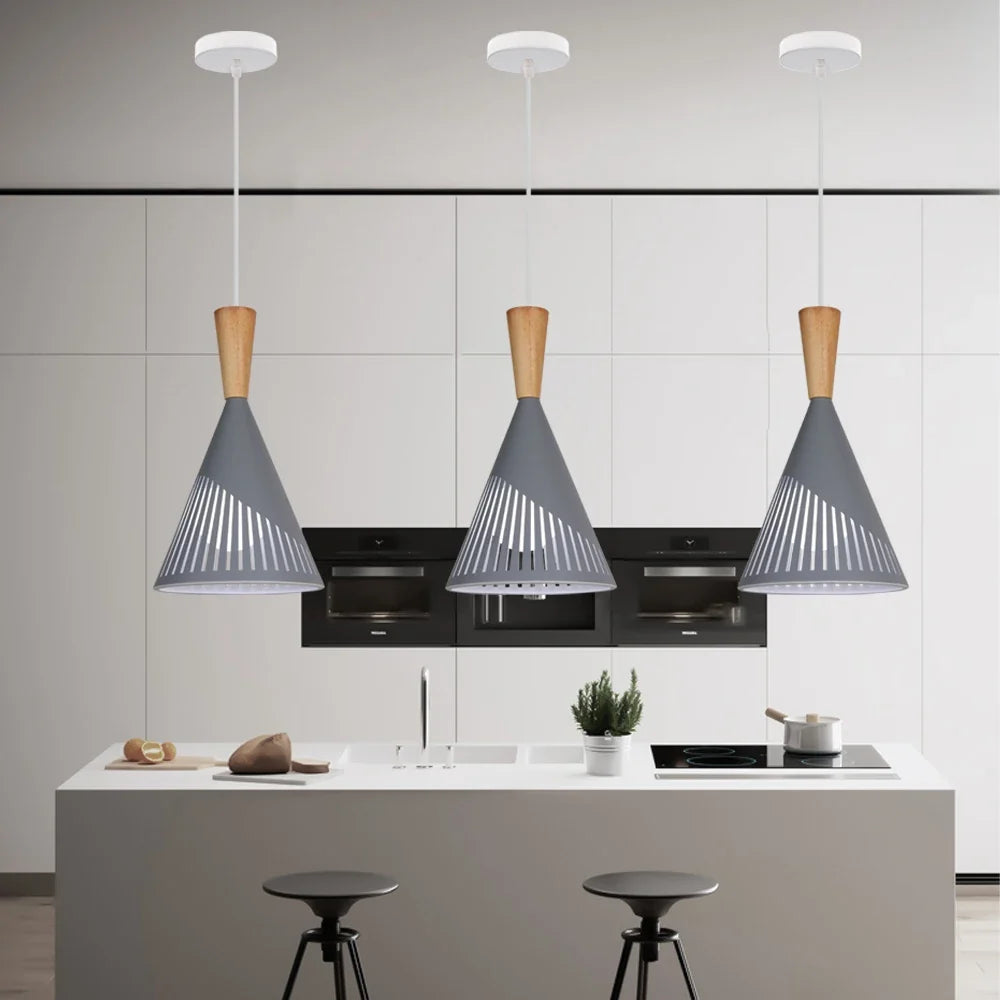 suspension design nordique moderne abat-jour industriel rétro décoratif