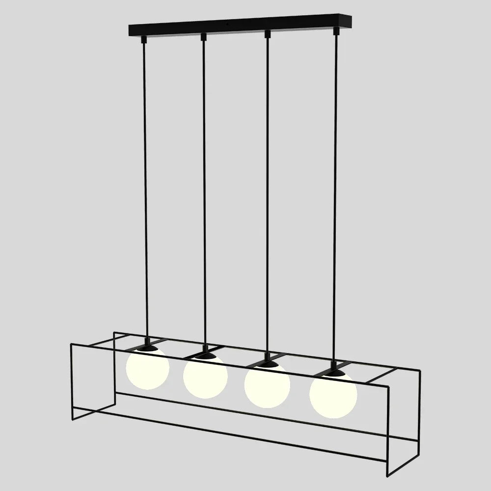 suspension moderne avec câble réglable et ampoule LED