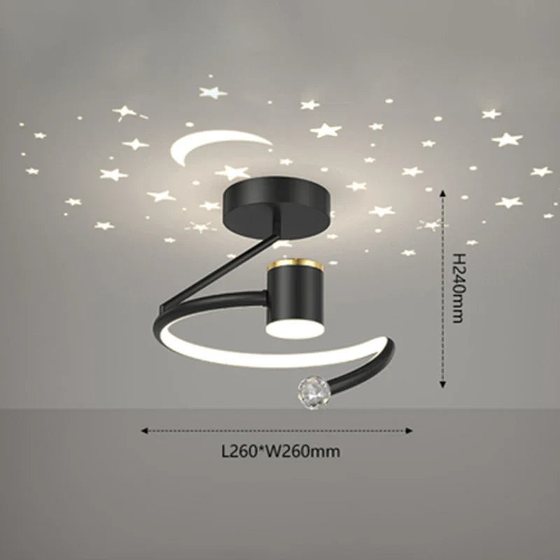 plafonnier moderne à leds pour décoration intérieure et extérieure