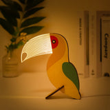 lampe de chevet enfant led bois acrylique usb veilleuse