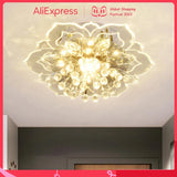 plafonnier led en cristal de luxe pour décoration balcon