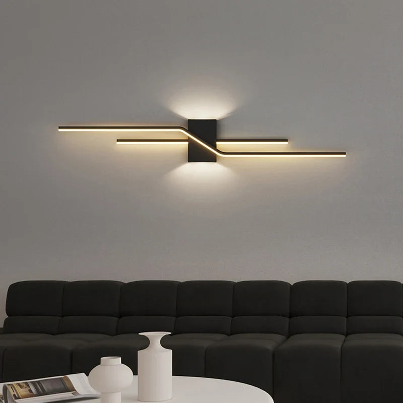 Applique murale LED modernes noir blanc maison intérieur éclairage applique murale