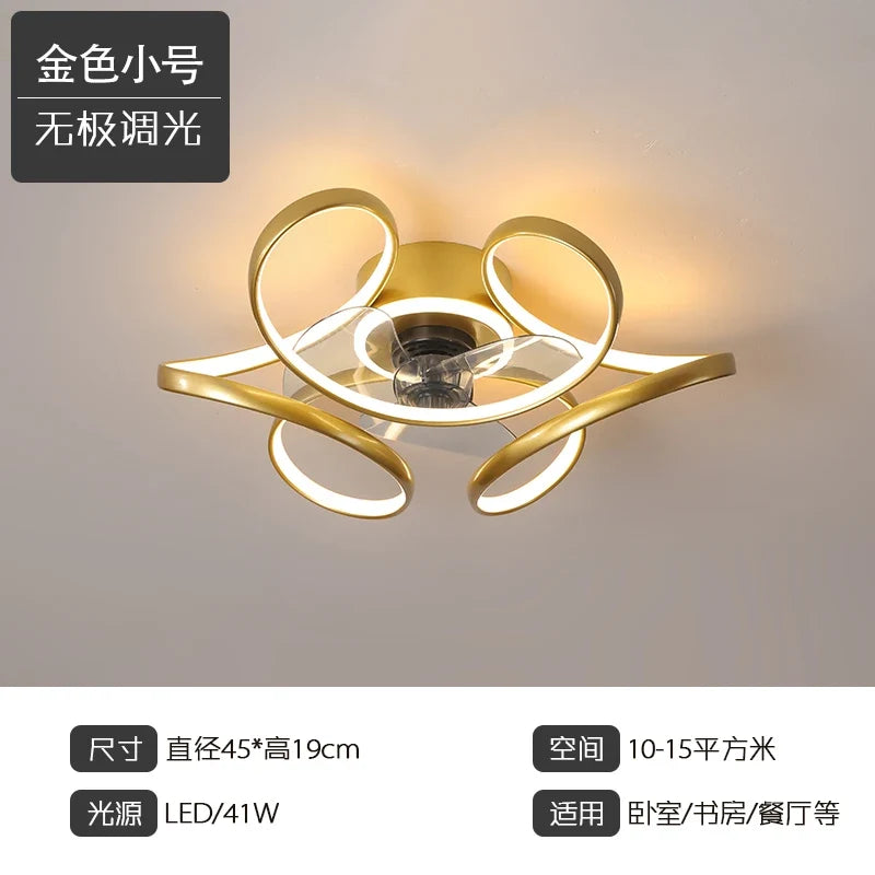 plafonnier moderne led avec éclairage et contrôle économique