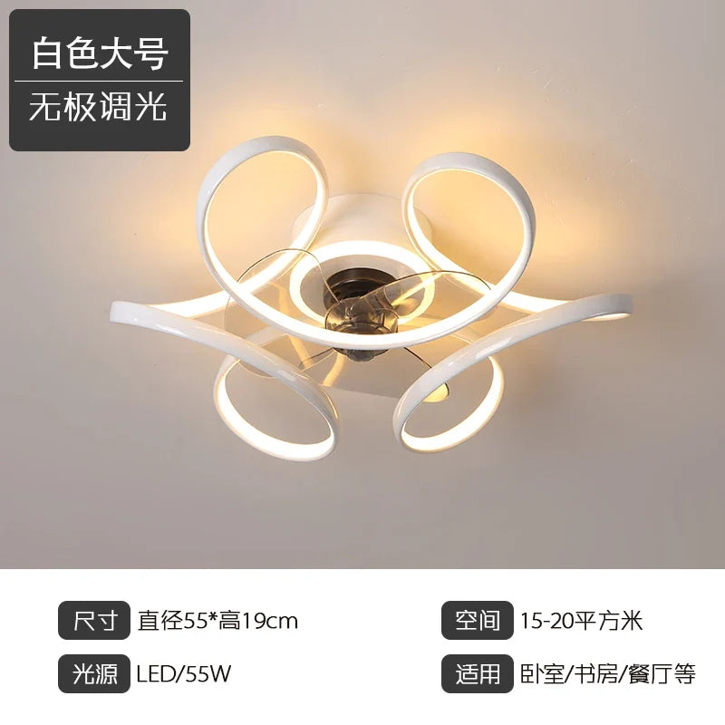plafonnier moderne led avec éclairage et contrôle économique