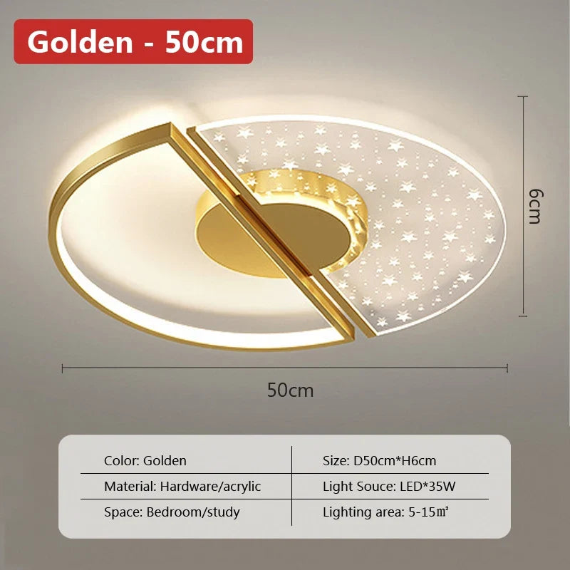 plafonnier led moderne avec intensité variable et design unique