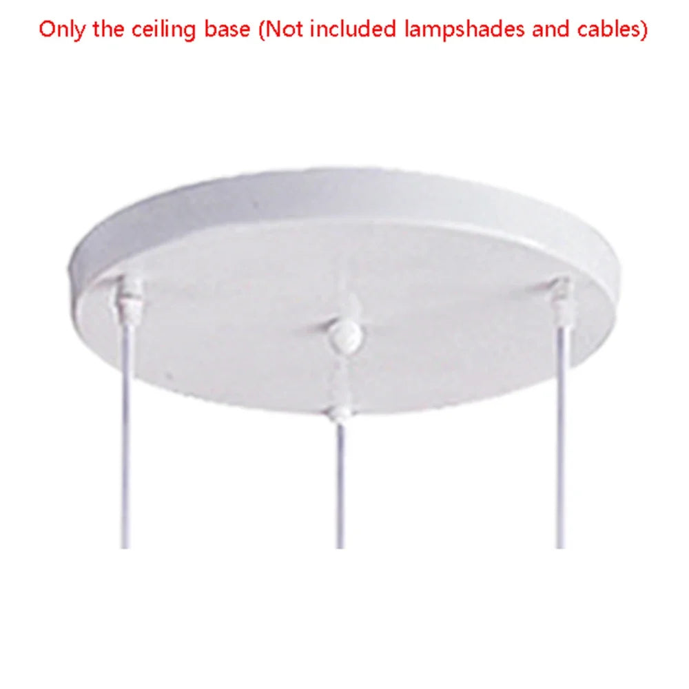 Modern Ceiling Light Chandelier Metal Crystal Shade E27, Pendant Lighting for Living Dining Room Bedroom Cafe Bar Black White