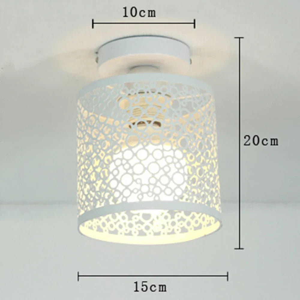 plafonnier design nordique en fer forgé pour décoration intérieure