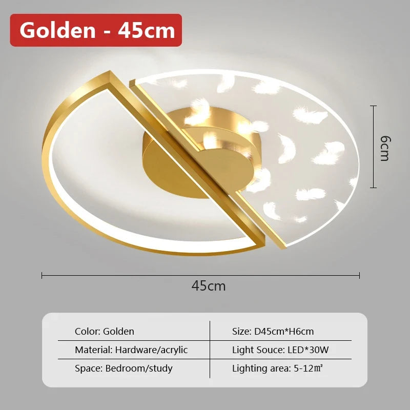 plafonnier led moderne avec intensité variable et design unique