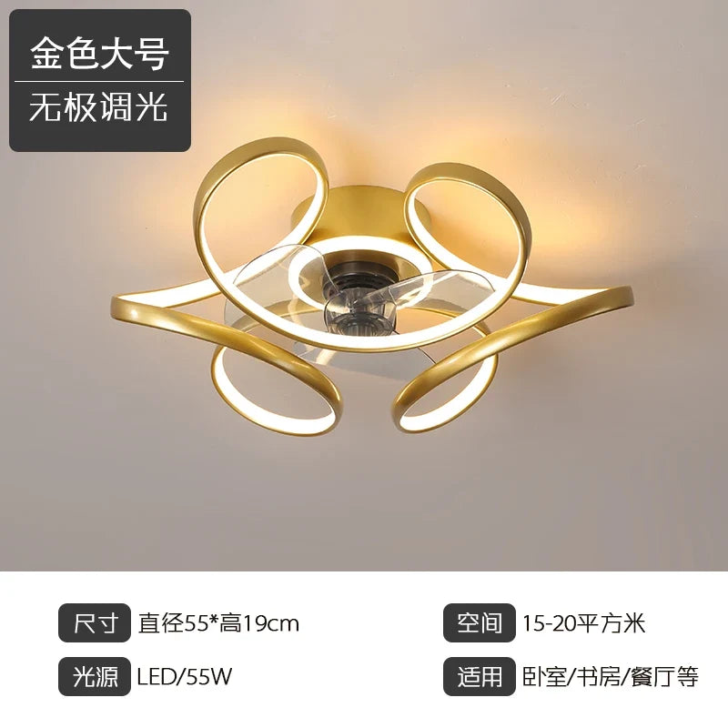 plafonnier moderne led avec éclairage et contrôle économique
