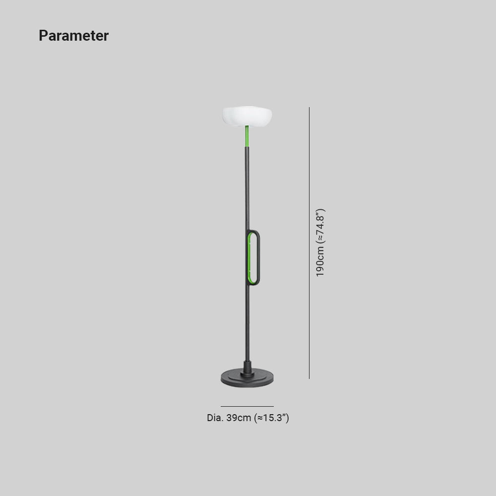 Lampadaire d’extérieur à tête en corolle sur pied noir — Primevère