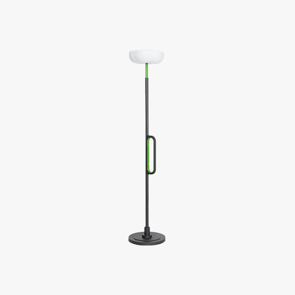 Lampadaire Fleur Moderne, Métal/Acrylique, Noir, Extérieur — Primevère