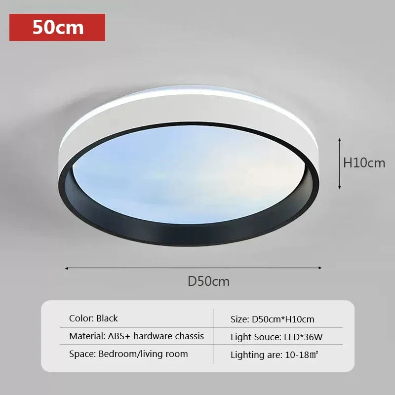 plafonnier led intelligent avec télécommande et réglage de la luminosité