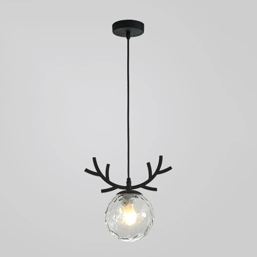 suspension en verre design vintage luminaire plaqué or moderne