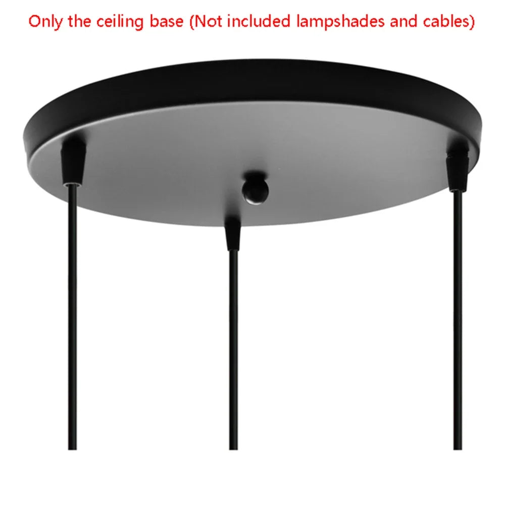 Modern Ceiling Light Chandelier Metal Crystal Shade E27, Pendant Lighting for Living Dining Room Bedroom Cafe Bar Black White