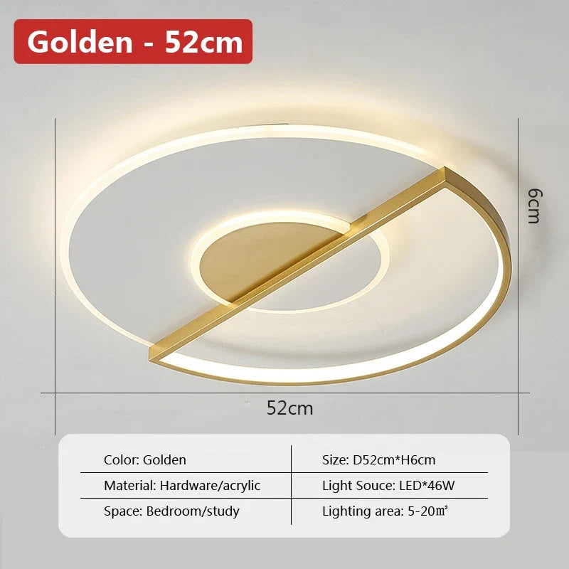 plafonnier led moderne avec intensité variable et design unique