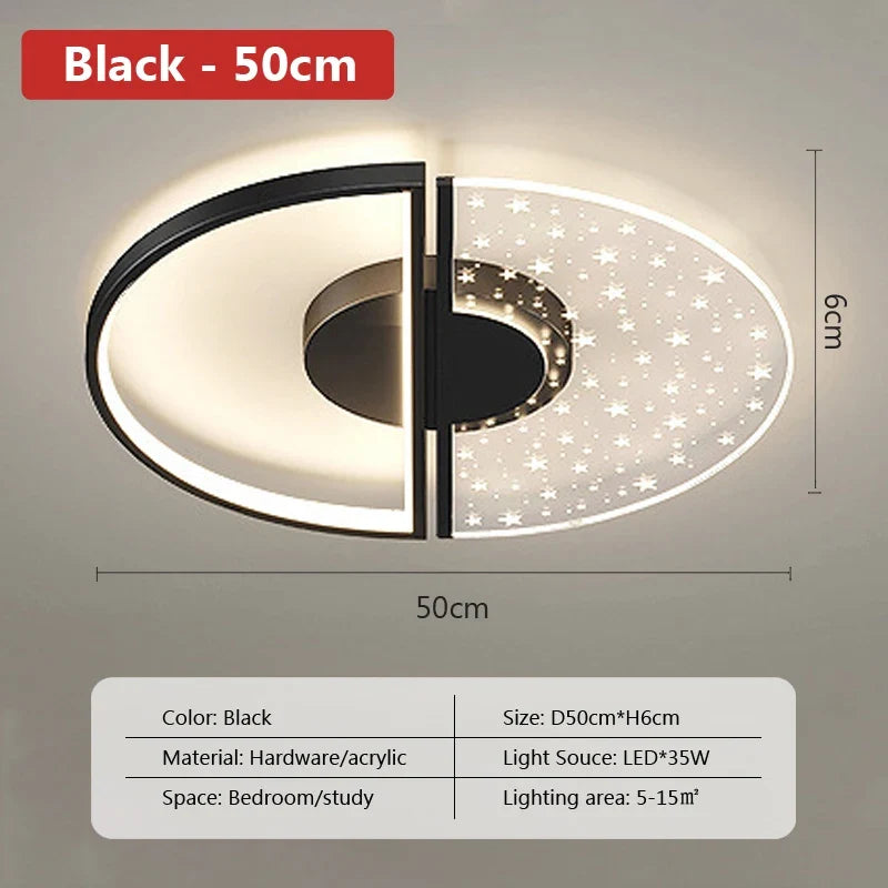 plafonnier led moderne avec intensité variable et design unique