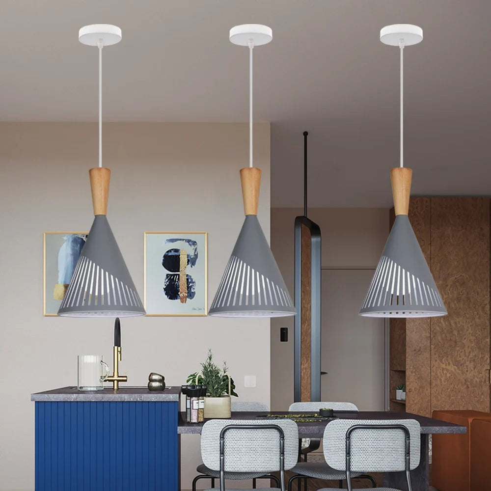 suspension design nordique moderne abat-jour industriel rétro décoratif